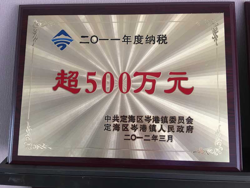 2011年度納稅超500萬元